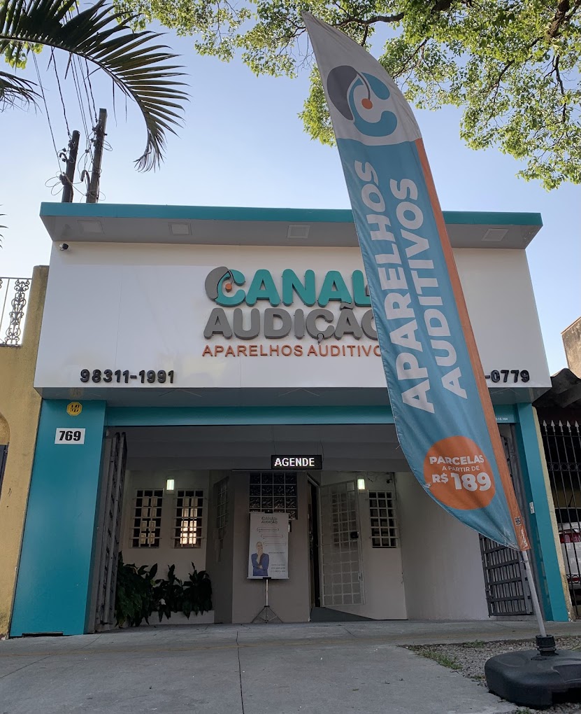 Fachada da Canal da Audição em São Paulo com parcelas a partir de R$ 189